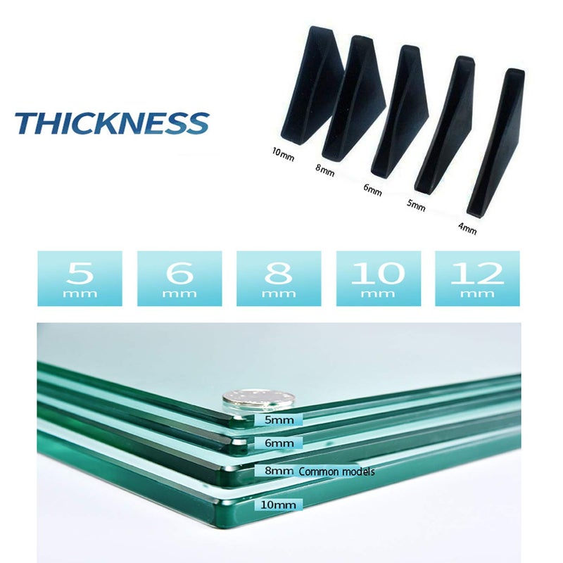 Youu UoYu Corner Protectors- 20 Pcs Shape Triple-cornered Glass Table Corner Protector Cushion (6mm x 50mm) - Image 2