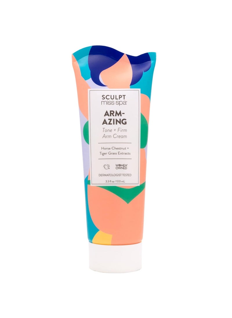MISS SPA - MISS SPA Tone Firm Arm Cream for Women Help Firm Upper Arm with Horse Chestnut and Tigger Grass Anti Aging Skin Care Products Body Lotion Firming Cream for Body 33 Fl oz - Image 1