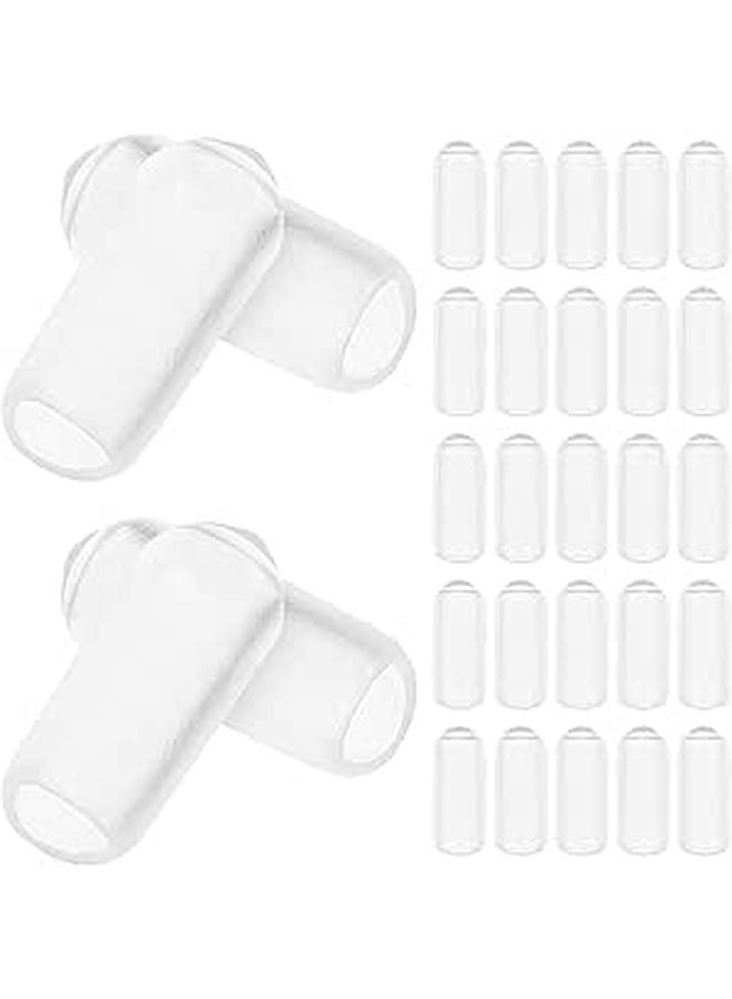 4mm Inner Diameter 200Pcs Rubber Headband End Caps Replacement Tips for 6mm Hair Bands DIY Hair Care - Image 1