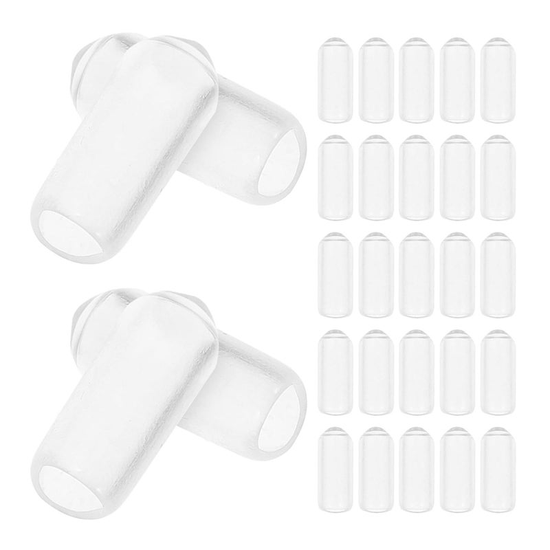 4mm Inner Diameter 200Pcs Rubber Headband End Caps Replacement Tips for 6mm Hair Bands DIY Hair Care - Image 2