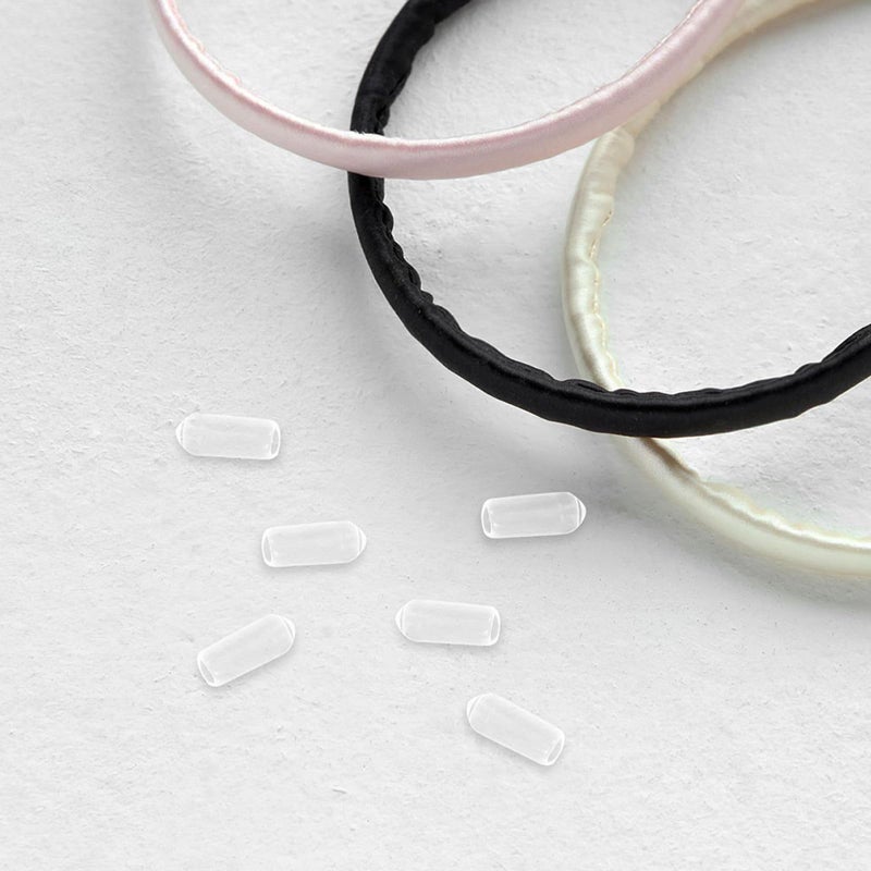 4mm Inner Diameter 200Pcs Rubber Headband End Caps Replacement Tips for 6mm Hair Bands DIY Hair Care - Image 5