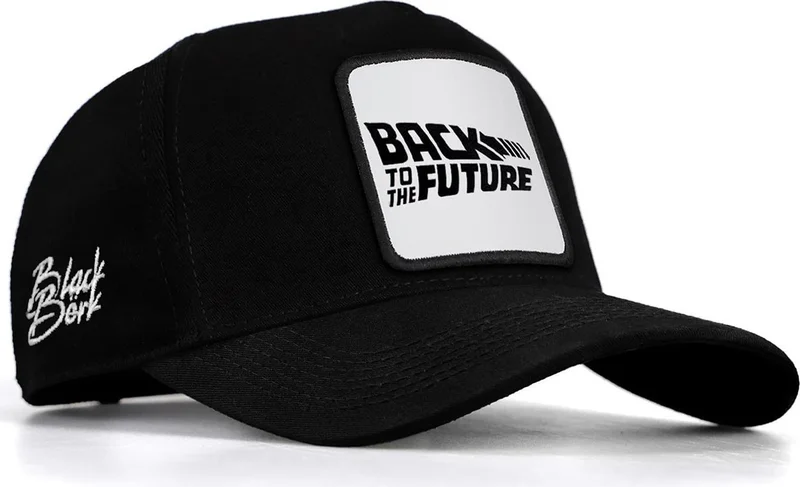 Black Börk BlackBörk V1 Baseball Back To Future - 1 Unisex Black Hat with Code Logo (Cap)