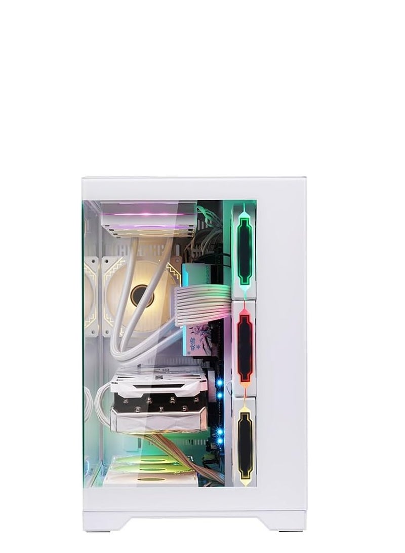 WJCOOLMAN حافظة ألعاب WJ Coolman ROBIN II PRO-PLUS ATX مع 7 مراوح ARGB | WJ-C-ROBINII- WHITE - Image 2