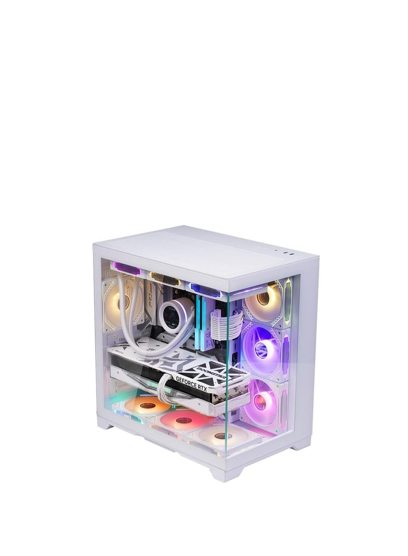 WJCOOLMAN حافظة ألعاب WJ Coolman ROBIN II PRO-PLUS ATX مع 7 مراوح ARGB | WJ-C-ROBINII- WHITE - Image 3