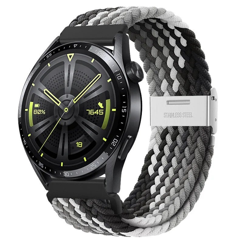 Bluejw Nylon Woven 20mm 22mm Replacement Watch Strap for Samsung Galaxy Watch 7 GT3 and Huawei GT4 – Durable Smartwatch Wrist Band - Image 1