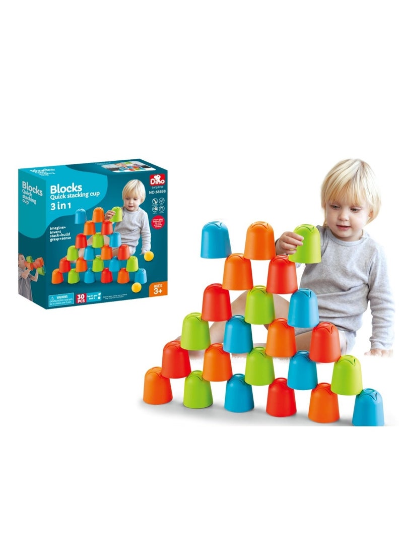 FAMILY Stacking Cup 3 in 1 30 PCS 33-2861408  - Image 1