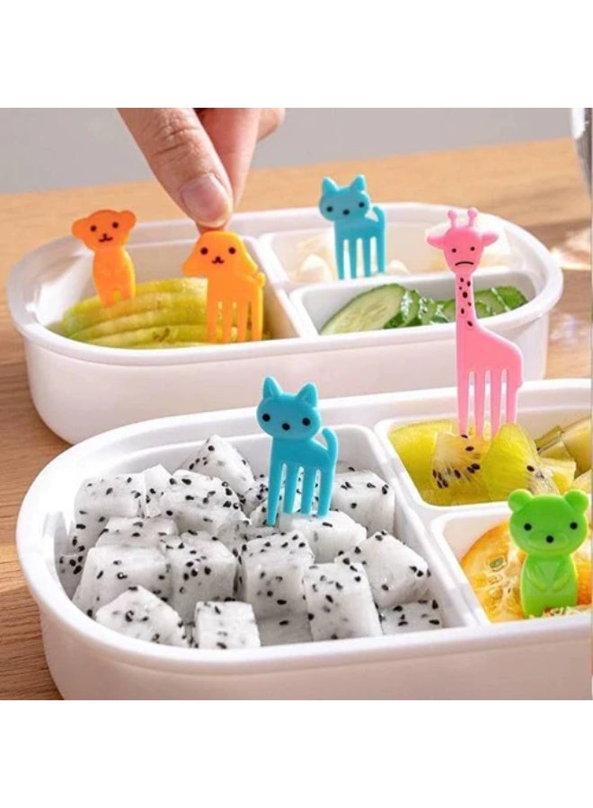 مجموعة شوك الفاكهة من 10 قطع - شوك قابلة لإعادة الاستخدام/للمقبلات للفواكه والوجبات الخفيفة والحلويات والحفلات - شوك صغيرة أنيقة للمنزل والبوفيه والحفلات - Image 1