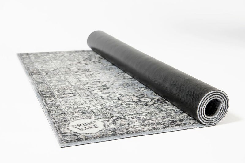 DRUM N BASE DRUMnBASE Vintage Persian Style Stage Rug, Non Slip Waterproof Rug for Stage or Studio Use to Reduce Vibrations, Gray, 4.26 FT X 3 FT - Image 3