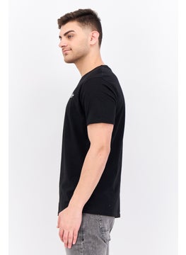 CROSSHATCH Men 5 Pack Crew Neck Short Sleeve Brand Logo T Shirt, Black  - Image 4