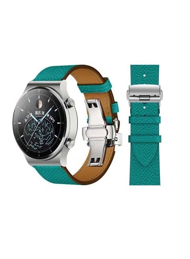 فيسوس Genuine Leather Replacement Band For Huawei Watch GT2 Pro 22mm Green