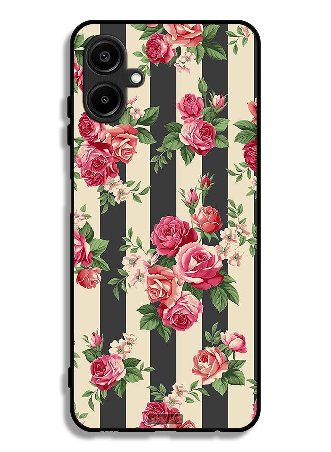 Tolwak Samsung Galaxy F06 5G Protective Case Cover Roses Pattern - Image 1