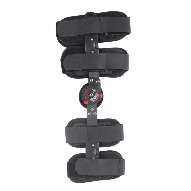 Hinged Knee Brace Adjustable Size Tightness Button Locking Premium Breathable Sponge Lined - Comfortable Knee Support Stabilizer for Sports Gym Running Men and Women - Image 2