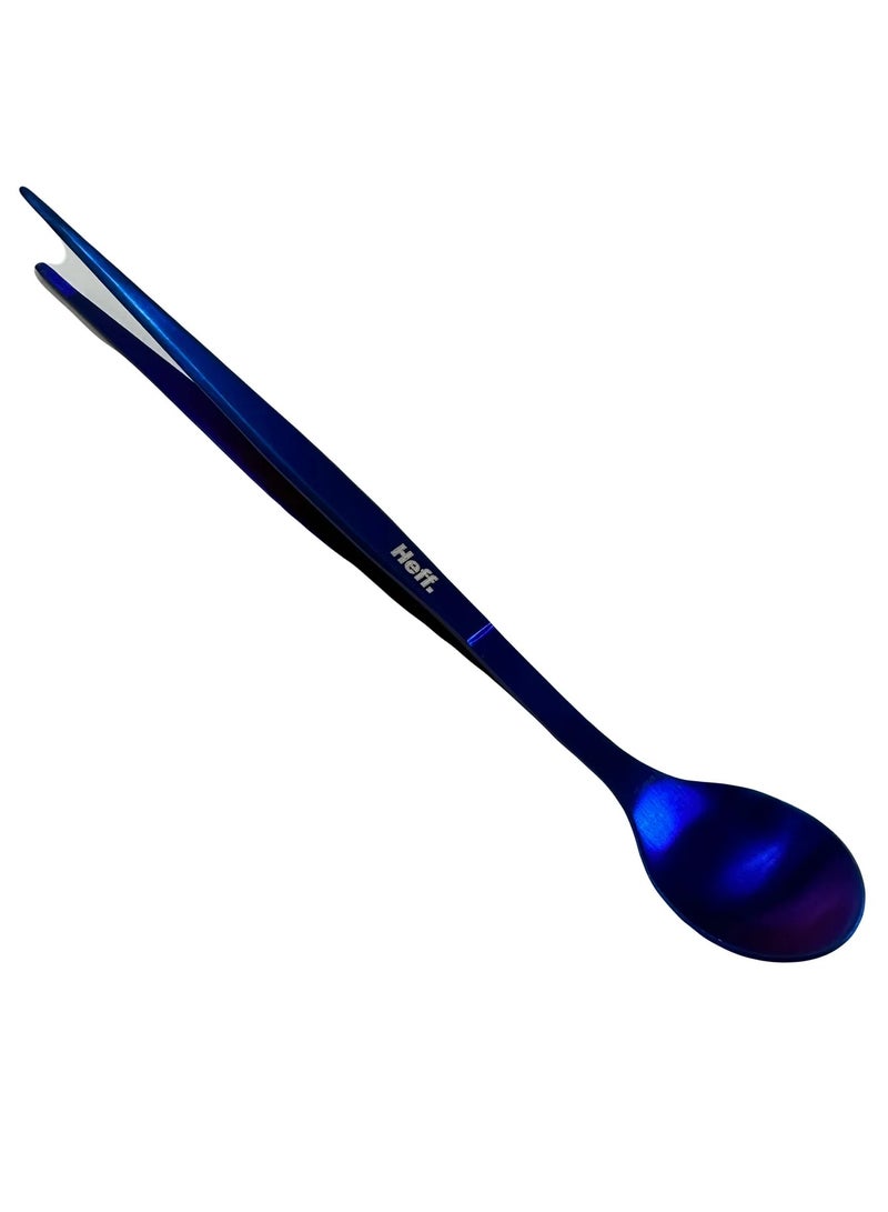 ملقط ملعقة (أزرق معدني)