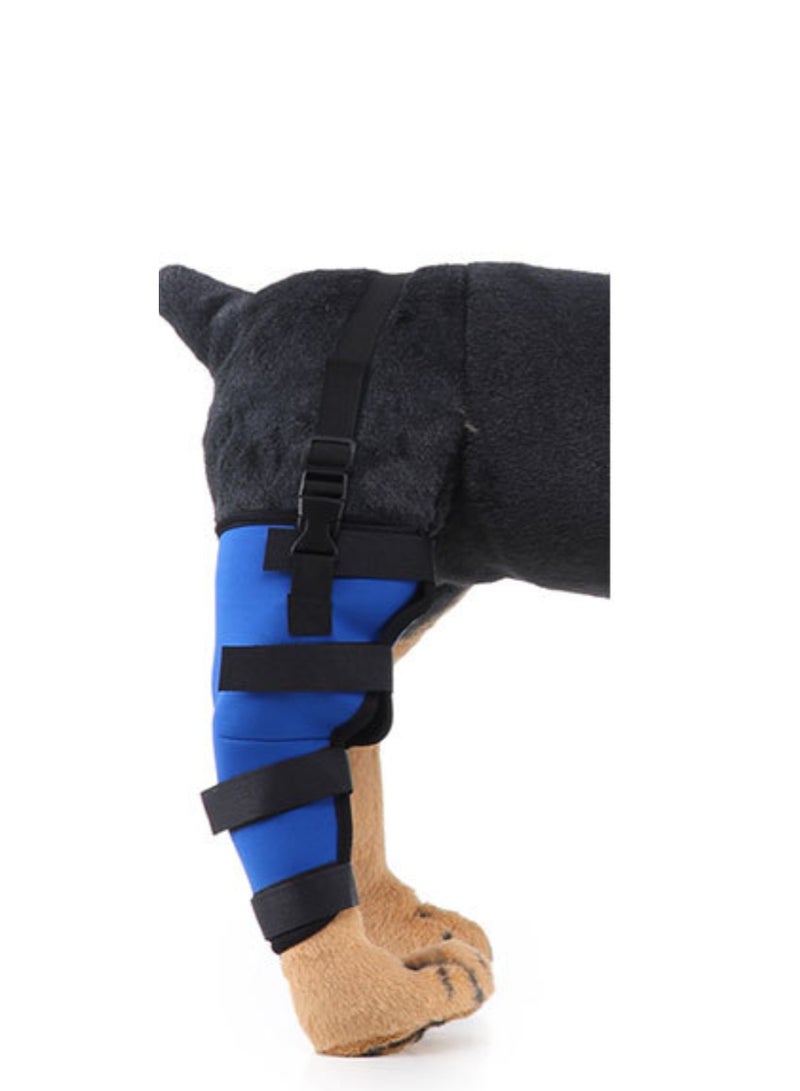 Knee Brace for Dogs ACL with Side Stabilizers,Knee Cap Dislocation, Arthritis - Keeps The Joint Warm and Stable - Extra Support - Reduces Pain and Inflammation, right hind leg Blue - Image 3
