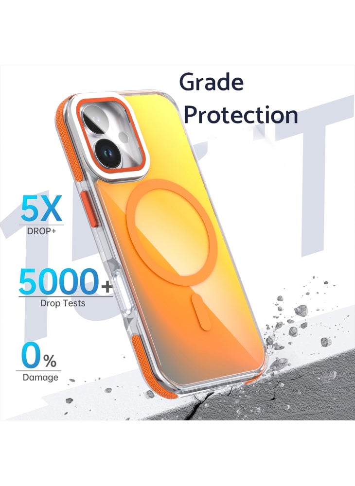For iPhone 17 Magnetic Case TPU Acrylic Phone Back Cover with Lens Film and Kickstand - Black - Image 5