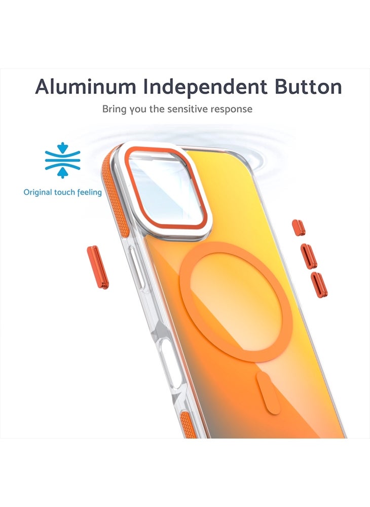 For iPhone 17 Magnetic Case TPU Acrylic Phone Back Cover with Lens Film and Kickstand - Black - Image 4