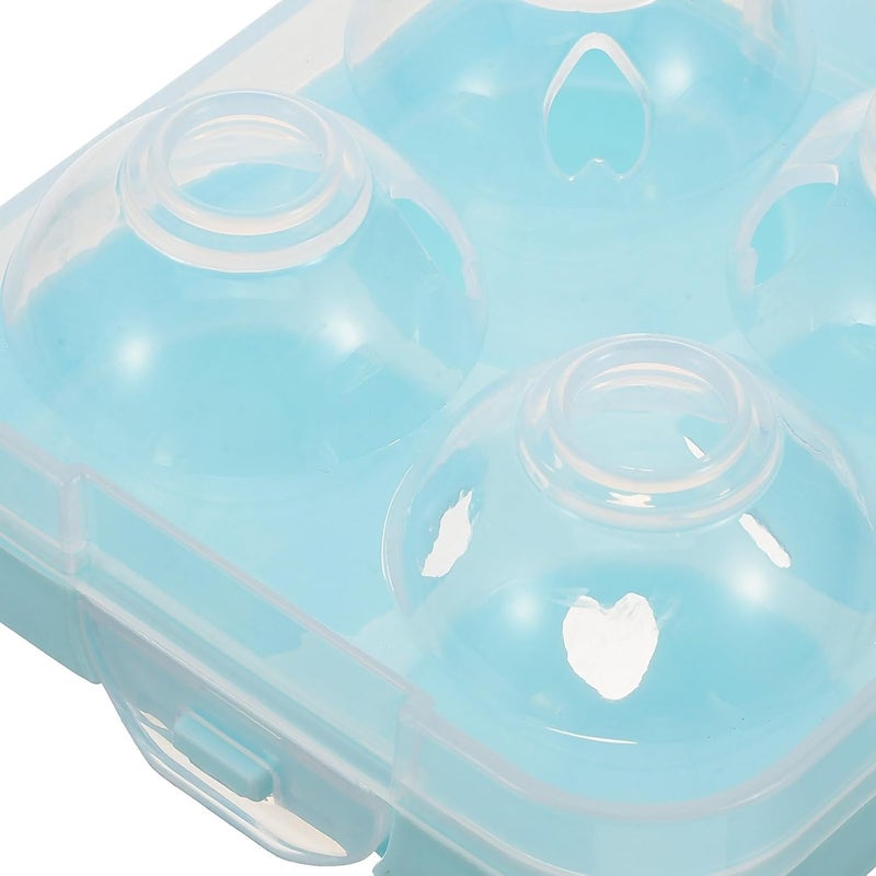DOITOOL Refrigerator Egg Organizer Rack Blue Plastic Egg Holder Tray for Fridge Storage Lightweight for Kitchen - Image 5
