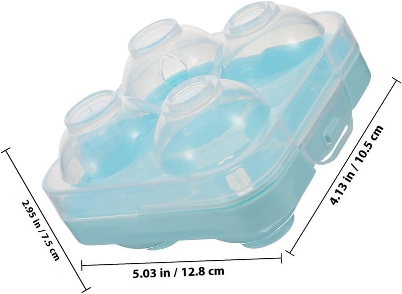 DOITOOL Refrigerator Egg Organizer Rack Blue Plastic Egg Holder Tray for Fridge Storage Lightweight for Kitchen - Image 2