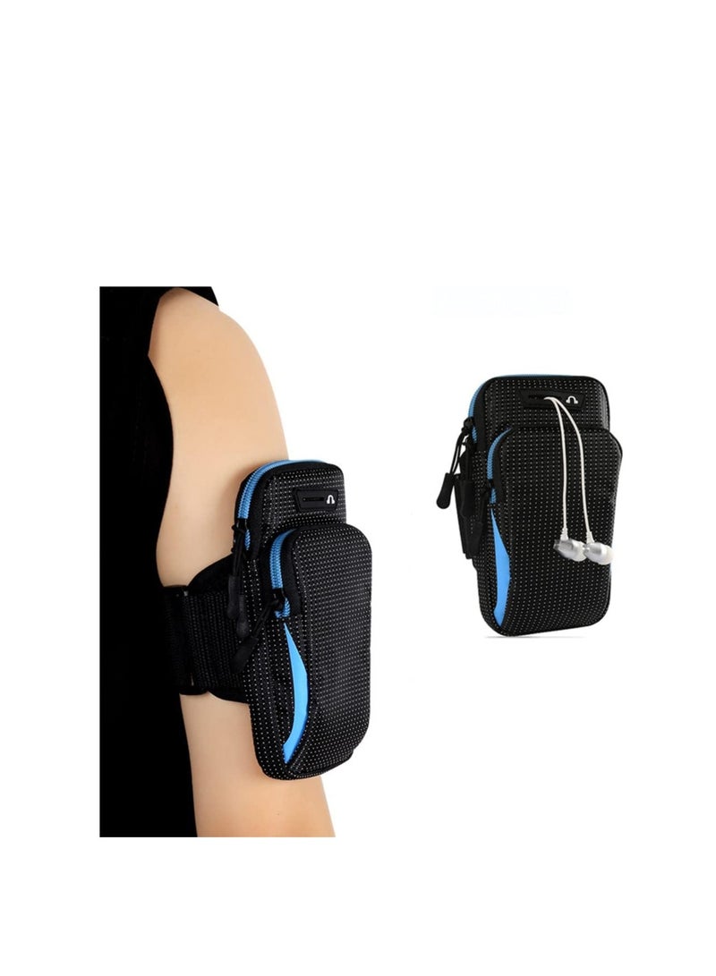 Running Armband, Universal Sports Phone Armband, Waterproof Breathable Running Armband Phone Holder Bag, Running Phone Armband Compatible with Phone - Image 1