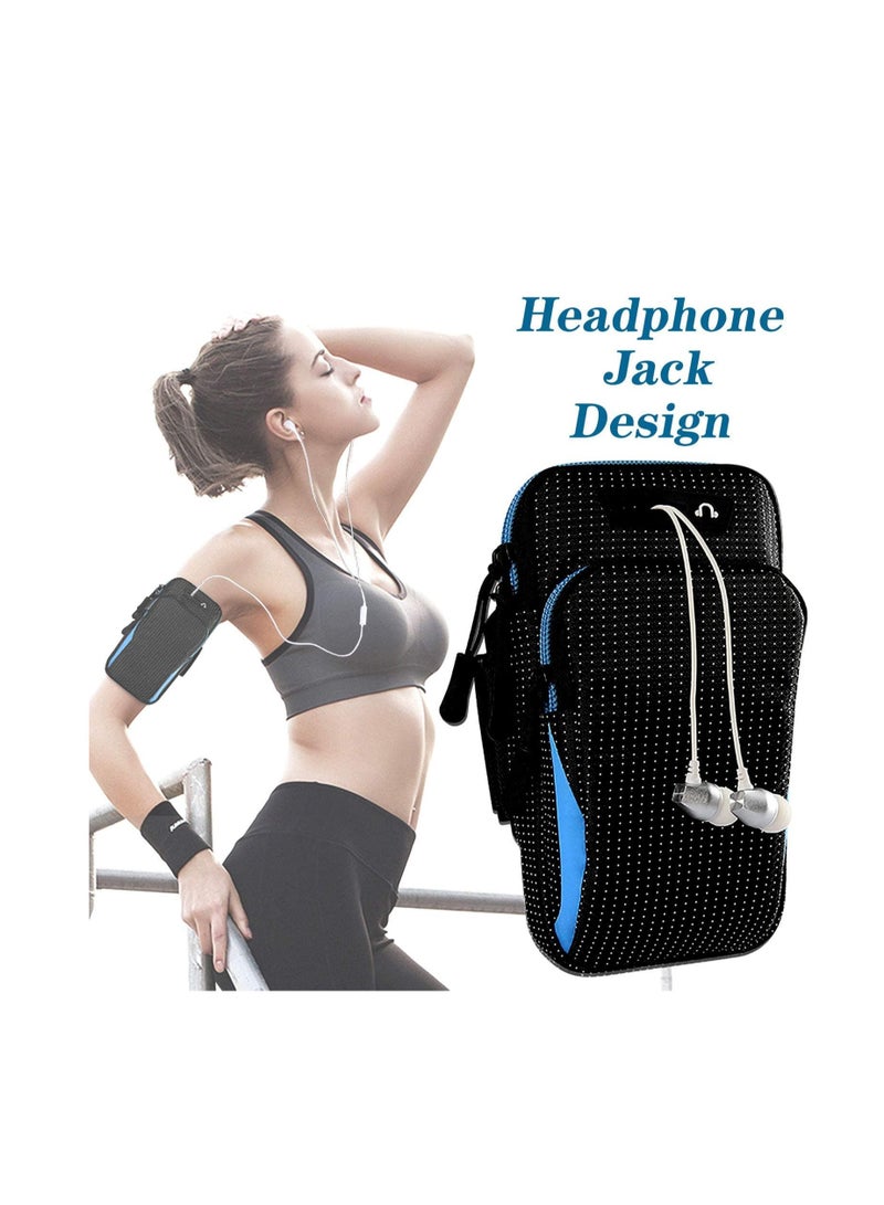 Running Armband, Universal Sports Phone Armband, Waterproof Breathable Running Armband Phone Holder Bag, Running Phone Armband Compatible with Phone - Image 4