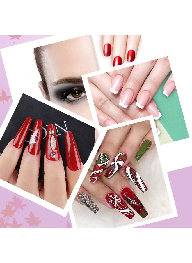 150 Pcs Clear Nail Swatch Sticks with Ring, Fan Shape Nail Art Tips, False Nail Sample Sticks, Nail Practice Color Display, Transparent Board for Nail - Image 5