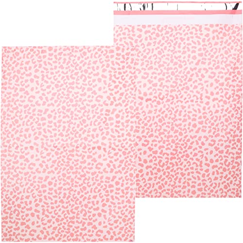 Inspired Mailers - Poly Mailers 16x22-50 Pack - Rose Gold Cheetah - Large Mailing Envelopes - Large Shipping Envelopes - Large Shipping Bags - Big Mailers - Image 1