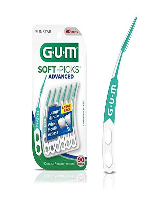 Gum -6505R Soft-Picks Advanced Dental Picks, 90 Count - Image 1