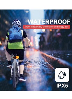 SYOSI Bike Turn Signals Bright Bicycle Turn Signals Front Back IPX5 Waterproof Wireless Remote Control Rear Bike Light  - Image 2
