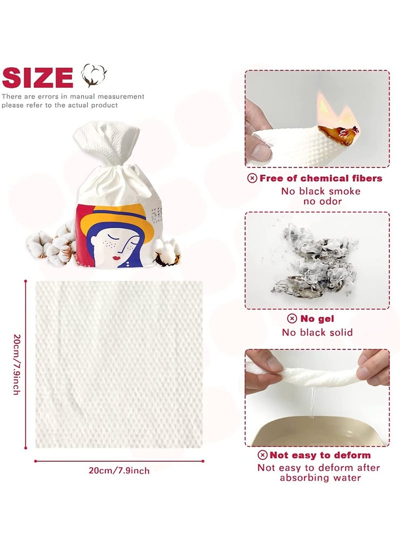 SOLARAE Biodegradable Disposable Face Towels, Soft Lint-Free Cotton Tissues, 80 Count Extra Thick Dry & Wet Wipes for Sensitive Skin - Ideal for Gentle Facial Cleansing. - Image 2