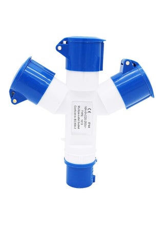 POFET Multifunctional Industrial Socket 16 Amp 3P IP44 380V 3 Way Mains Hookup Splitter-Blue - pzsku/Z86EECBEFF82B54B0D2CEZ/45/_/1723295634/292f5d87-a1dd-498c-93d1-f265b96c68eb