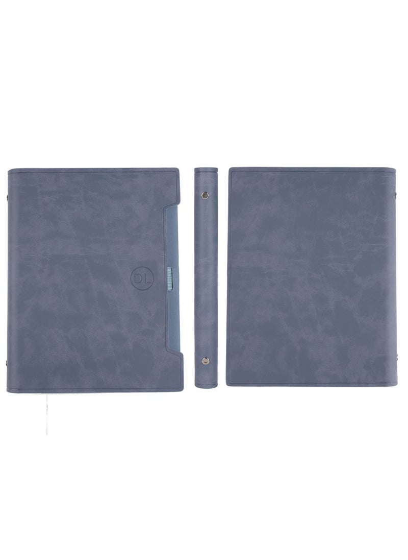 Generic - Classic Leather Journal Notebook Refillable Notebook with Lined Pages Personal Diary Writing Notebook Gifts A5 Business Notebook with Pockets/Pen/Pen Holder (160 Pages Blue) - Image 1