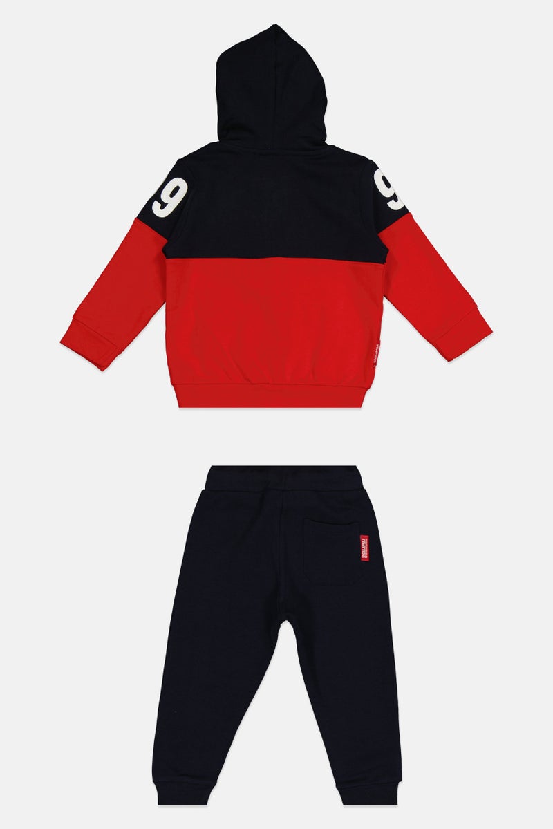 Guru 99 G99 By Guru Toddlers Boy 2 Piece Brand Logo Hoodie And Bottom Set, Multicolor - Image 2