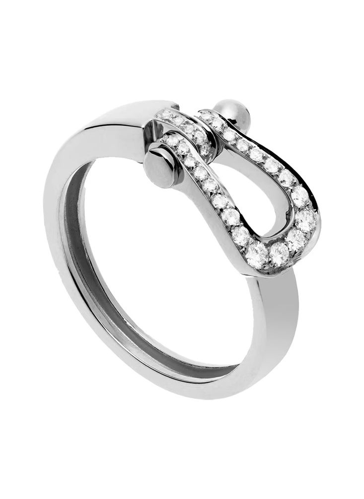 Fred Force 10 ring Medium model 18K white gold and diamonds  - Image 1