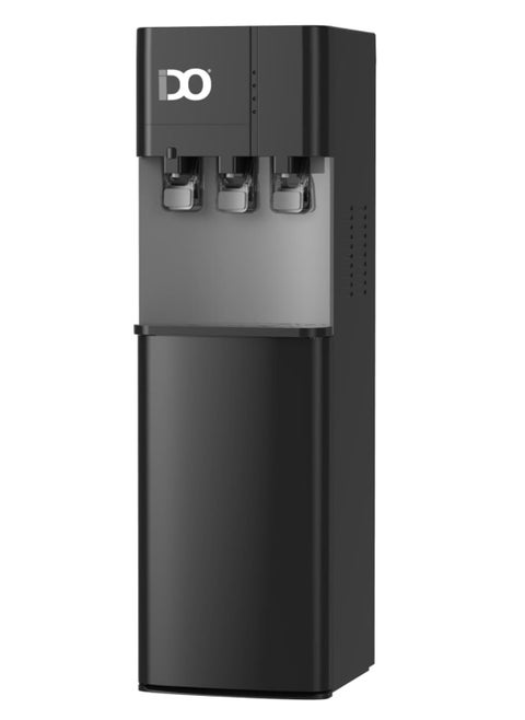 Water Dispenser 3 Taps, Top Loading with Bottom Fridge, WD201FC-BK