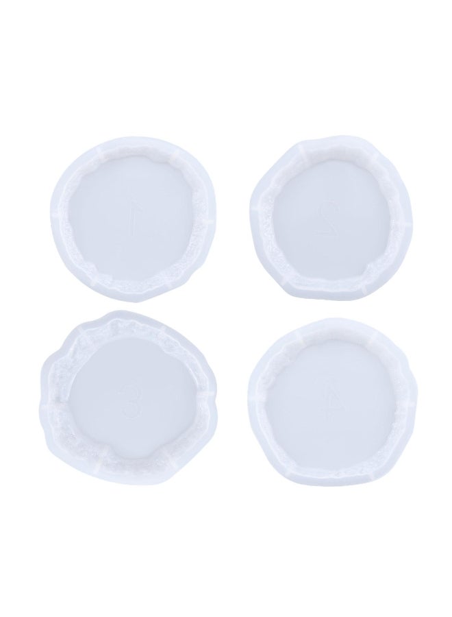 DIY Resin Silicone Coaster Molds for Resin,Geode Coaster Molds for Resin Casting,Epoxy Resin Molds for Tray Coasters Making - Image 1