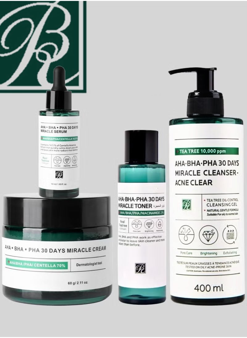 RB AHA • BHA • PHA 30 Days Miracle Serum + Cream +TONER +CLEAR 