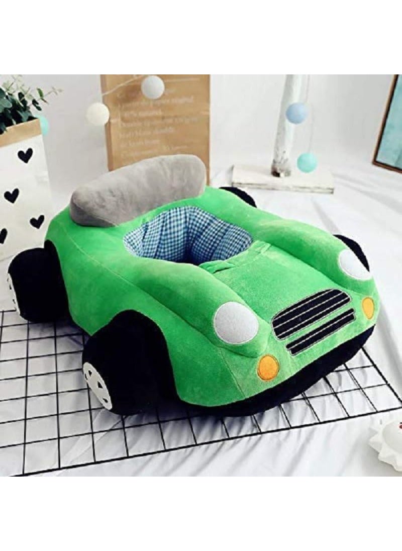 THE MODERN TREND THE MODERN TREND Imperative Green Car Sofa for boy Birthday Gift Sofa Cushion Big car Shape Chair Siting Stool for Kids Minicooper Car Soft Toys Gadi 25Feet  - Image 1