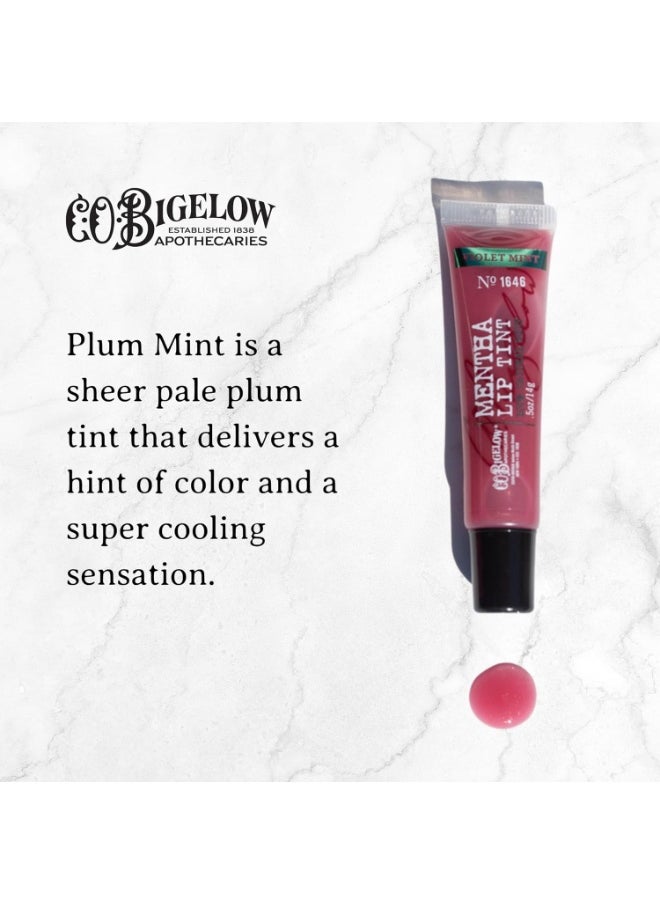 C. O. Bigelow C.O. Bigelow Plum Mint Mentha Lip Tint Trio, Moisturizing Lip Balms for Dry Lips, Light Purple Tinted Gloss, Bulk Balm 3 Pack, 0.5 oz Each  - Image 5