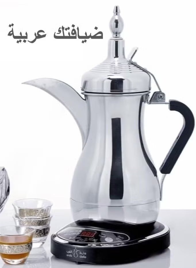 Denx Electric Arabic Coffee Maker, 600ml Stainless Steel Dallah Pot with Precision Temperature Control & Auto Shut-Off - Image 3