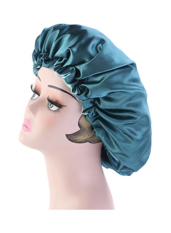 NIBEMINENT Double Sided Hair Cover Bonnet Green One Size - Image 4