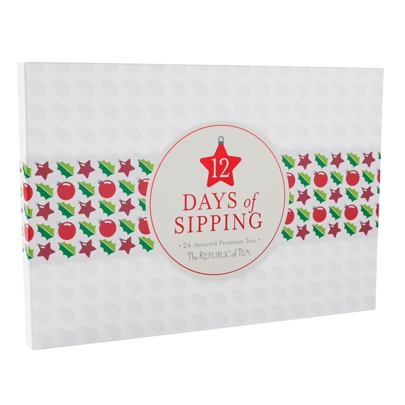 The Republic of Tea - 12 Days of Sipping Holiday Tea Gift Assortment, 24 Tea Bags, Countdown to Christmas Advent Calendar - Image 1