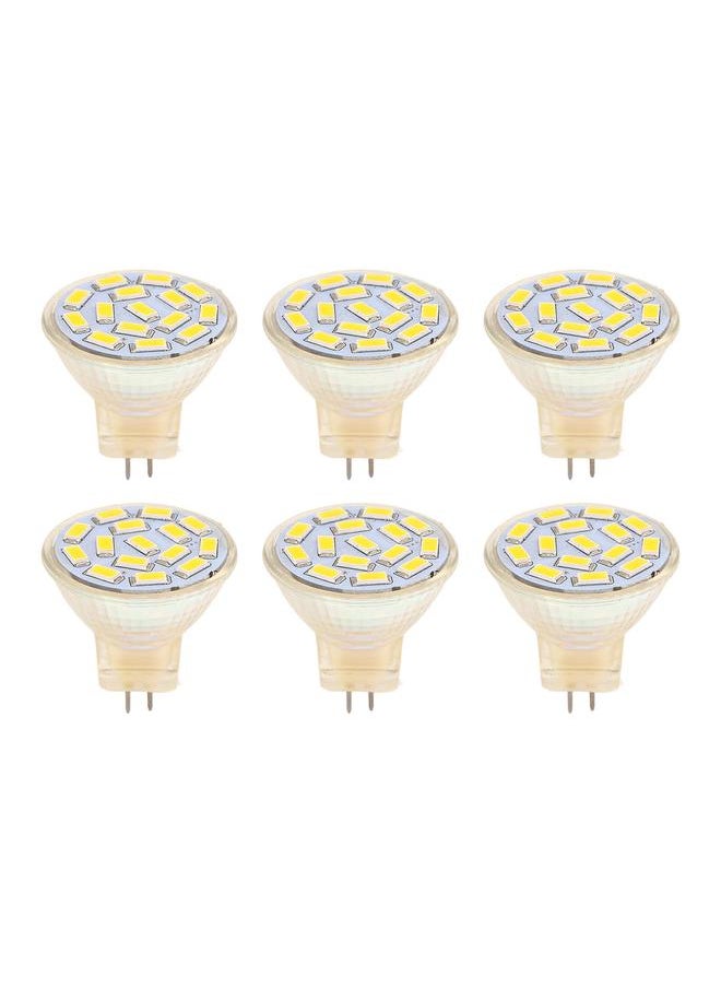 Thoraya - 6Pcs GU4 LED Bulb 270LM 15LED Energy Saving Light Bulb MR11 Track Lamp Beads 12V 3W Warm Light 3000K - Image 1