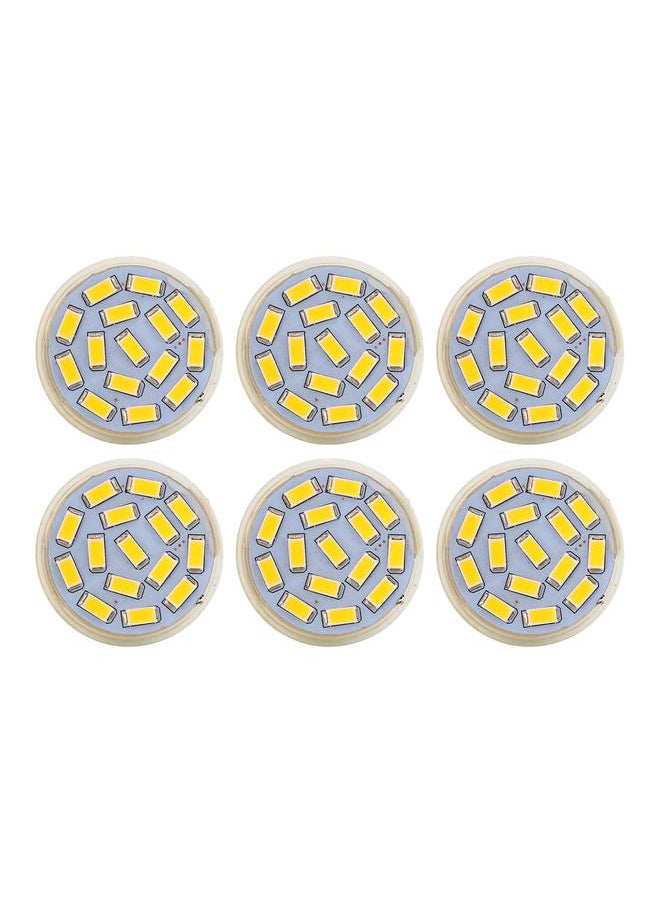Thoraya - 6Pcs GU4 LED Bulb 270LM 15LED Energy Saving Light Bulb MR11 Track Lamp Beads 12V 3W Warm Light 3000K - Image 1