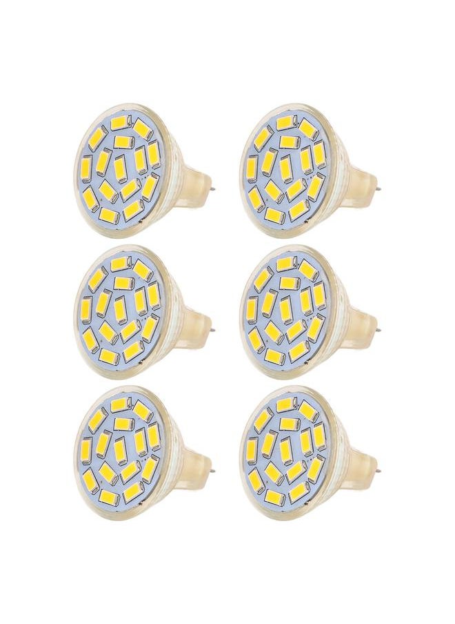 Thoraya - 6Pcs GU4 LED Bulb 270LM 15LED Energy Saving Light Bulb MR11 Track Lamp Beads 12V 3W Warm Light 3000K - Image 1