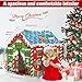 Cinrobiye Christmas Playhouse Color Tent Huge Gingerbread House DIY Coloring in Playhouse Large Art Craft Activity Play Tent Fort Indoor Outdoor for Families Decoration Gift 36 X 27 X 40 - Image 4