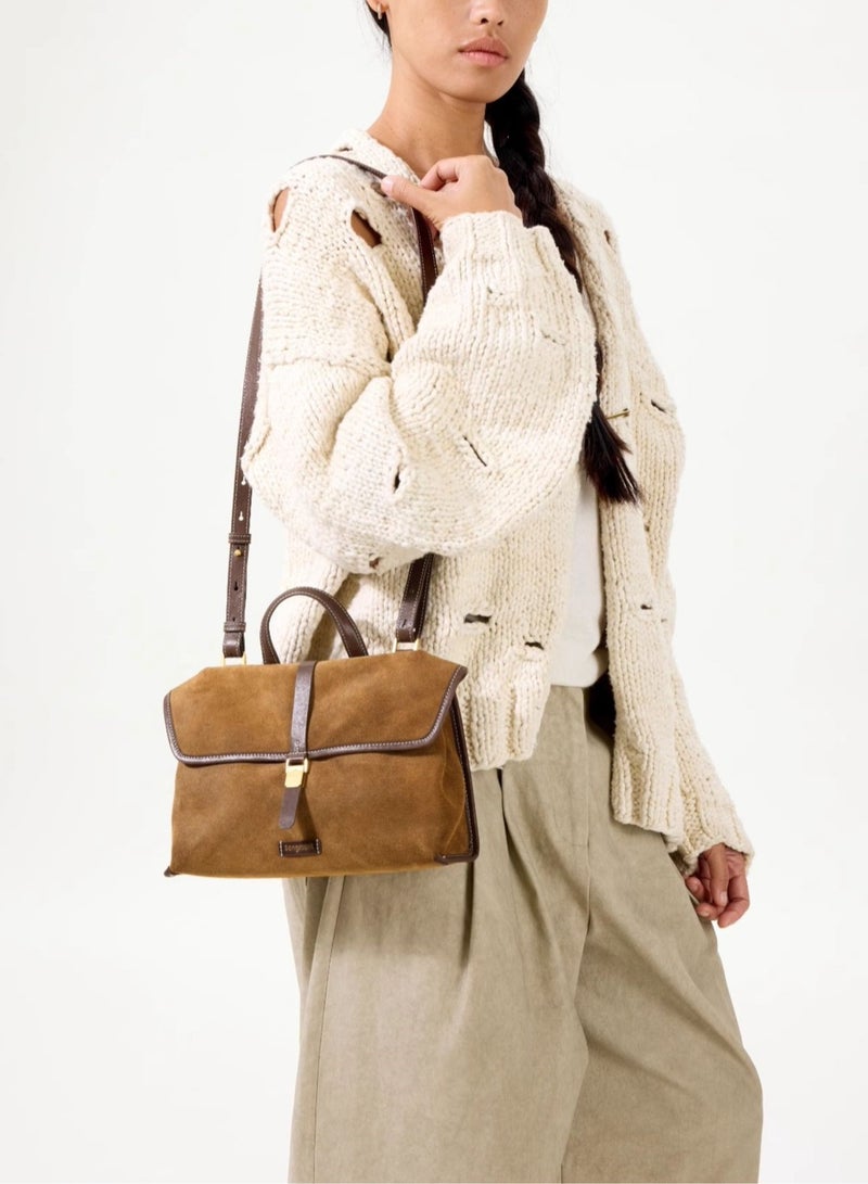 سونغمونت حقيبة سفر صغيرة من سلسلة سونغمونت سونغشانشينغ، حقيبة كتف من الجلد السويدي - Image 5