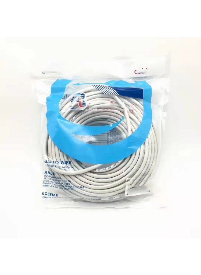 Generic Network Cable Household Super 6 Class 6 Gigabit High-speed 7 Class 10 Gigabit Router Computer Broadband 5 Class Network Cable 10 Meters-Color:Super Class 5 Network Cable Standard All Copper Blue-Line Length:3m  - Image 3