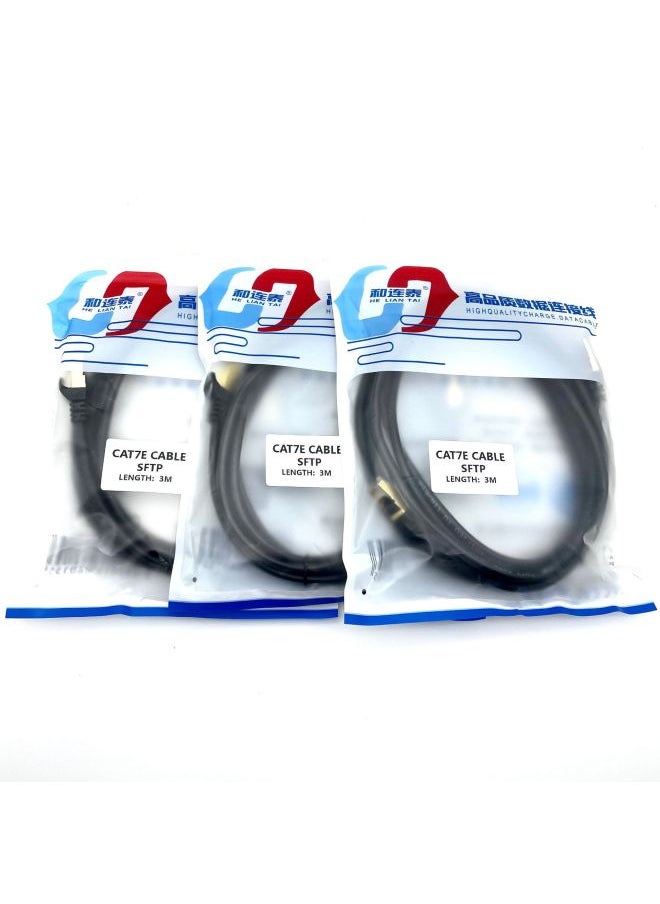 Generic Network Cable Household Super 6 Class 6 Gigabit High-speed 7 Class 10 Gigabit Router Computer Broadband 5 Class Network Cable 10 Meters-Color:Super Class 5 Network Cable Standard All Copper Blue-Line Length:3m  - Image 2