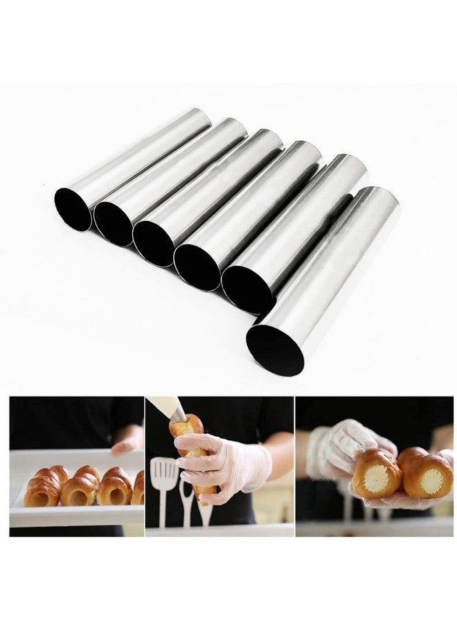FantasyDay Non-stick Cream Cannoli Tubes, FantasyDay 19 Pcs Stainless Steel Cream Horn Molds Baking Cones Pastry Roll Horn Cannoli Shells with Clean Brush - Pastry Baking Set for Christmas Cake Anniversary Party - Image 5