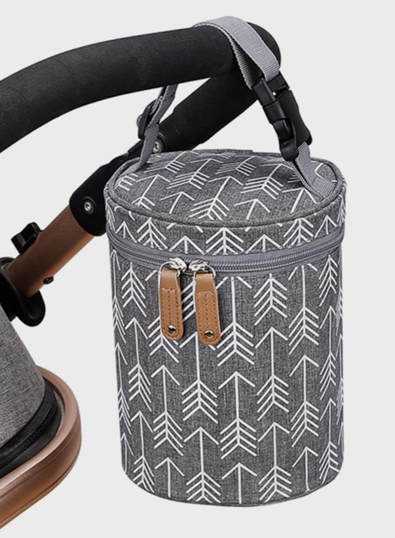 Sylqvxh Baby Bottle Insulation Bag - Food Stroller Cooler, Breastmilk Travel Cooler, Lunch Warmer Carrier for Bottles - Image 5